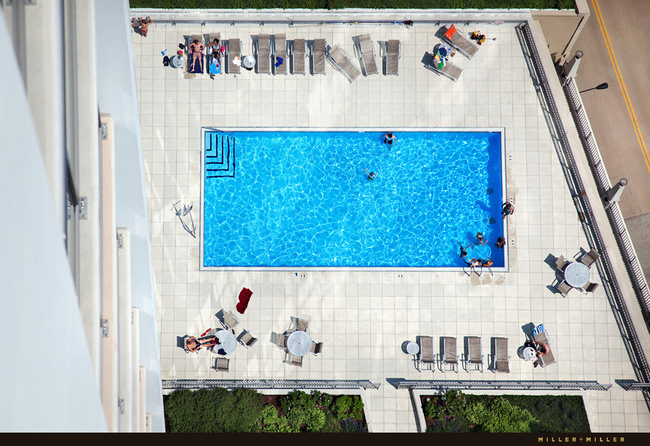 chicago condo amenities pool photography