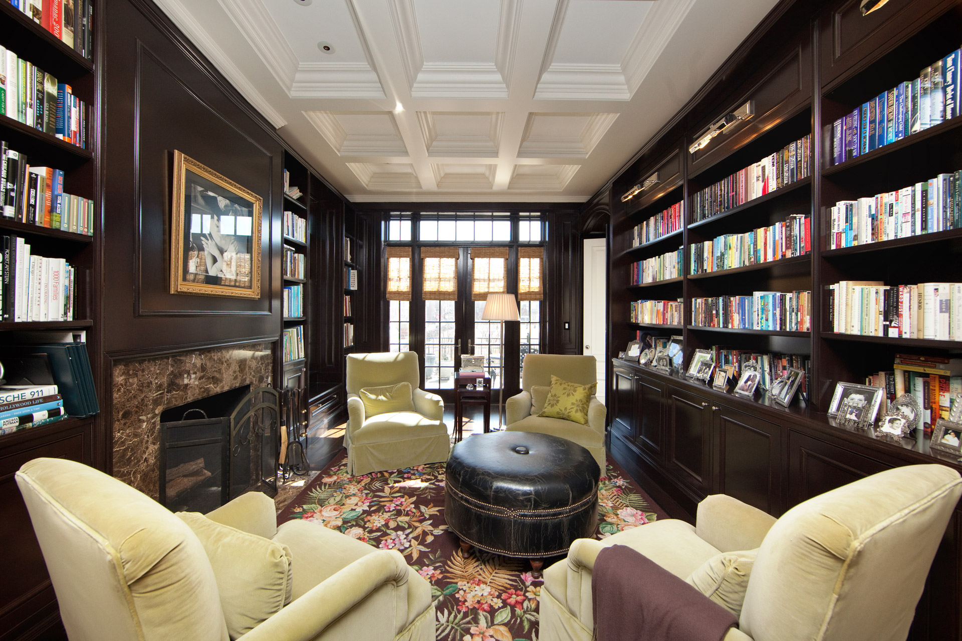 luxury study home office library chicago