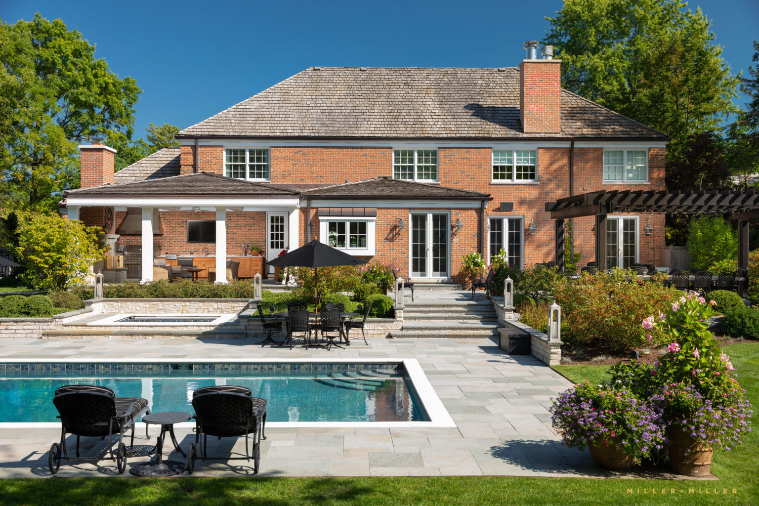 Chicago Illinois Exterior Architectural Photography luxury custom home